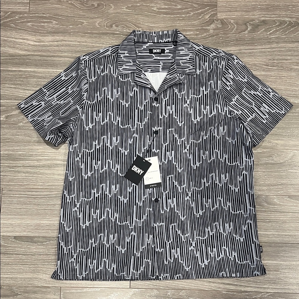 DKNY Monochrome Patterned Men's Shirt